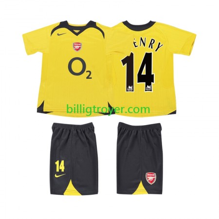 Billige Fotballdrakter Arsenal Thierry Henry 14 2006 Barn Retro Bortedraktsett 2005 Kortermet